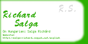 richard salga business card
